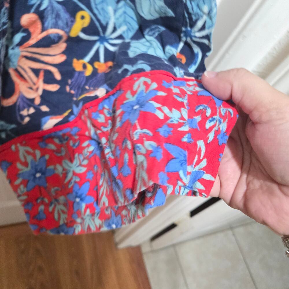 Anthro Rachel Grant Tropical Print Lounge Pants Small Boho - Picture 5 of 10